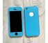360° kryt silikónový iPhone 5/5S/SE - modrý (Sky blue)